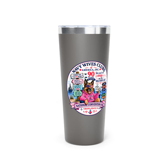 22oz Copper Vacuum Tumbler – “Passionate National President” Insulated Travel Cup