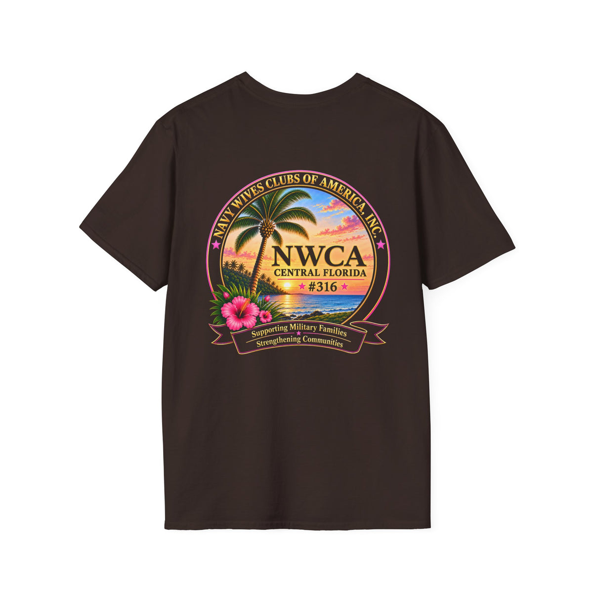 Florida Sunset Palm T-Shirt — NWCA Cape Coral Design