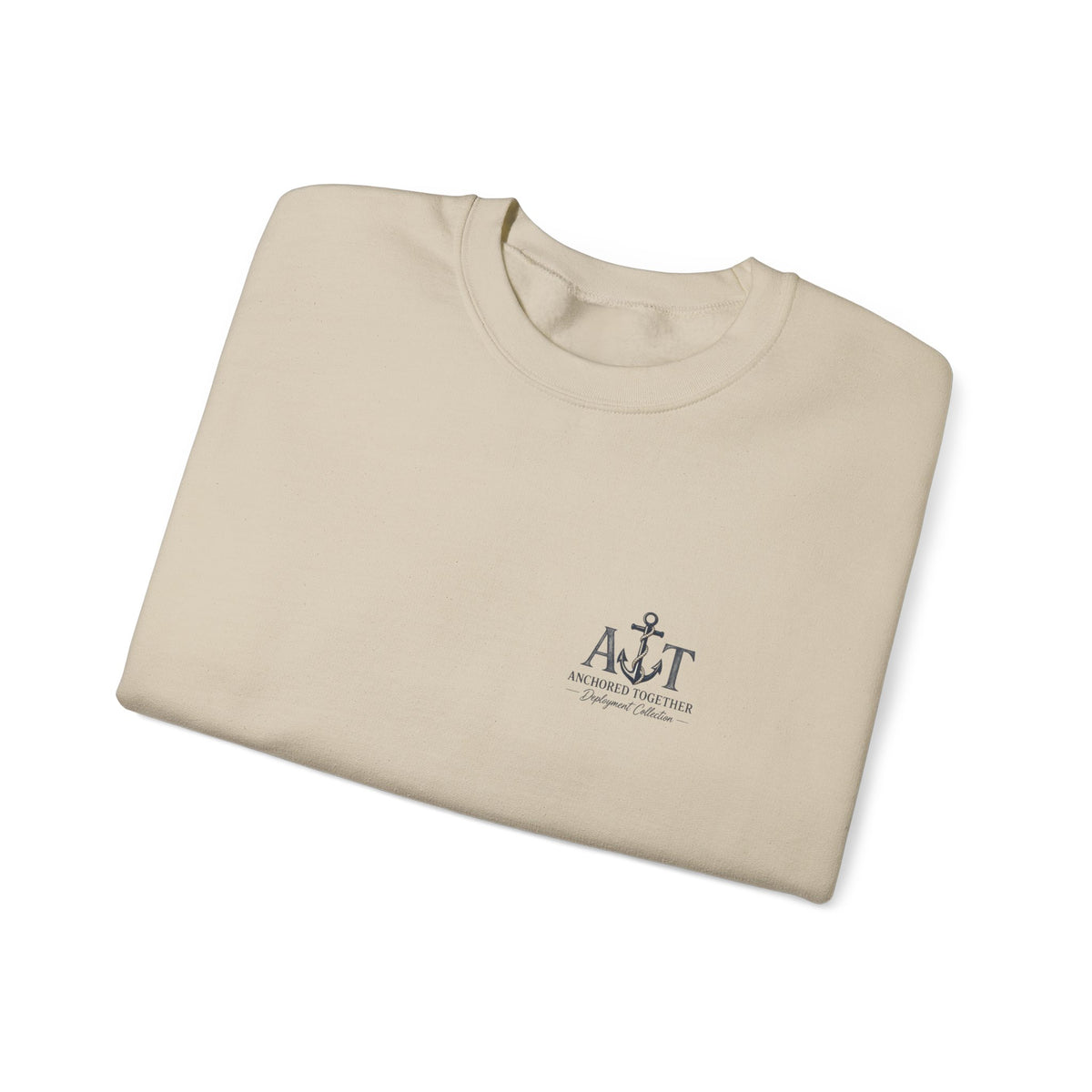 Miles Apart, Anchored Together — Military Family Crewneck Sweatshirt