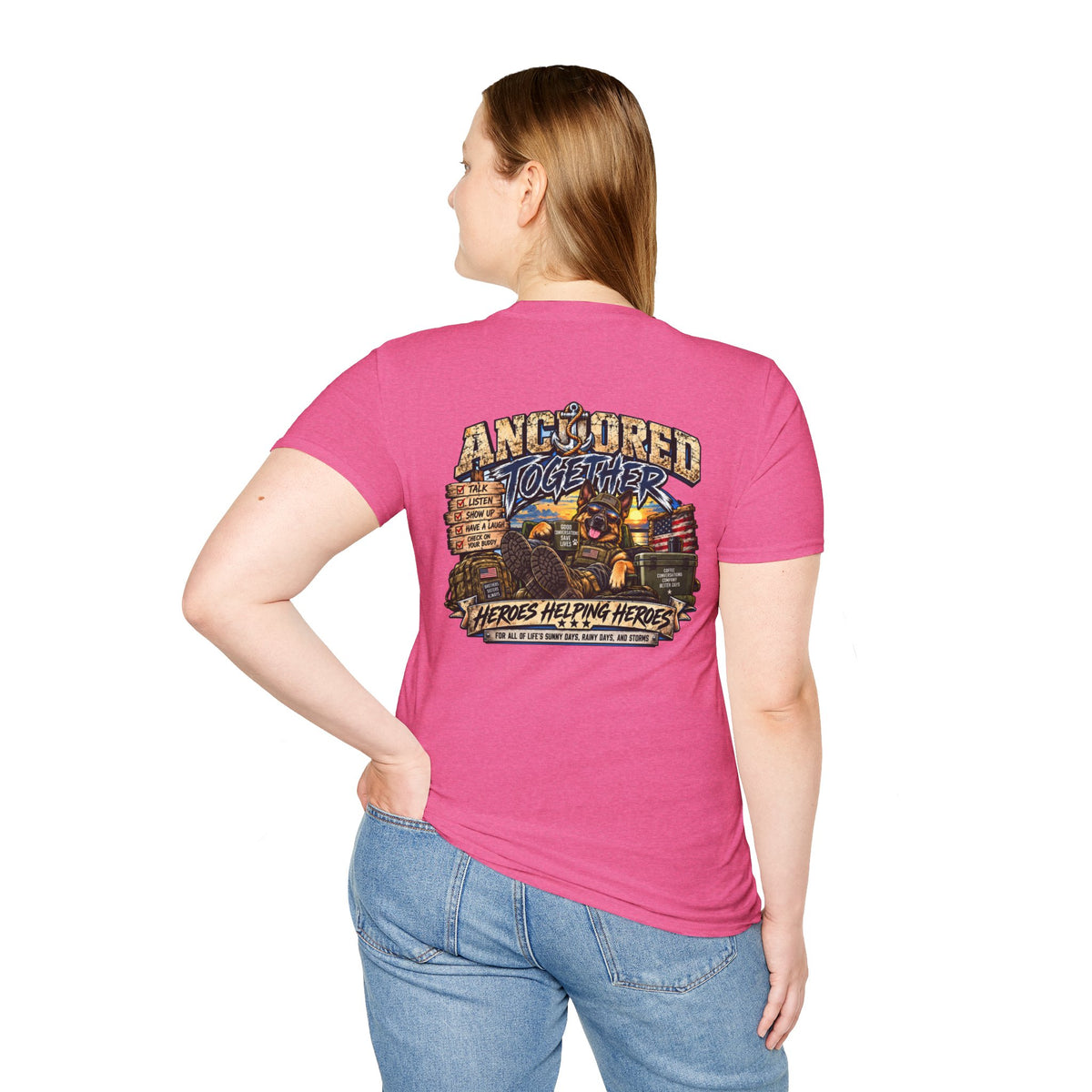 Anchored Together T-Shirt — Heroes Helping Heroes Vintage