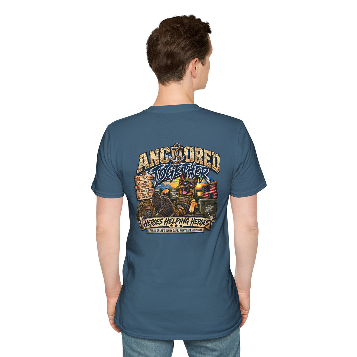 Anchored Together T-Shirt — Heroes Helping Heroes Vintage