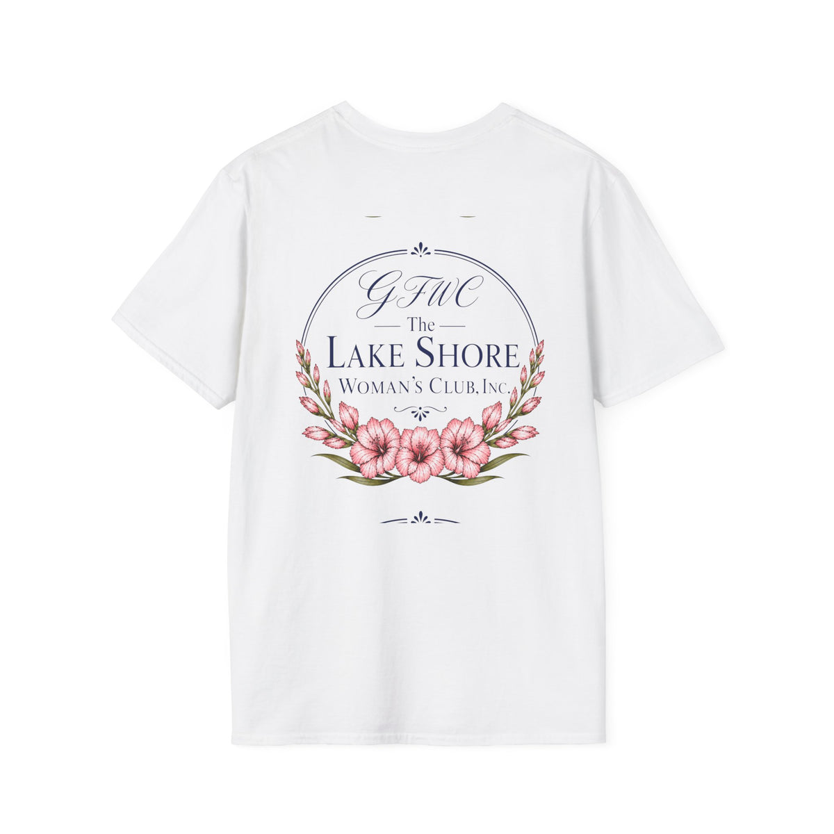 Lake Shore Woman’s Club Floral Back-Print T-Shirt