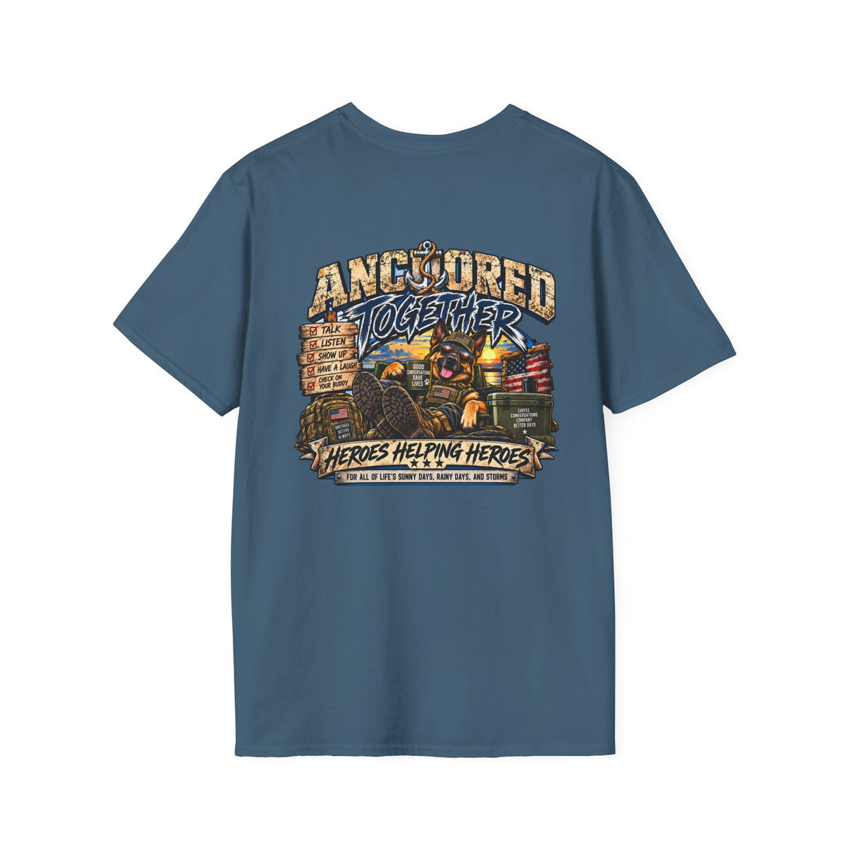 Anchored Together T-Shirt — Heroes Helping Heroes Vintage