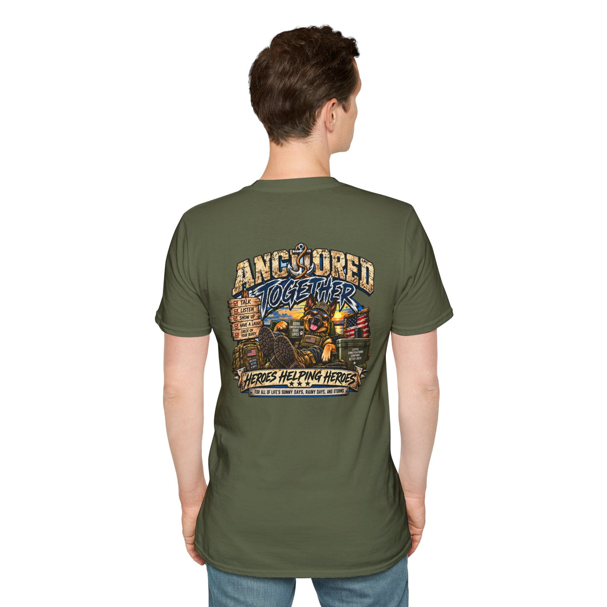 Anchored Together T-Shirt — Heroes Helping Heroes Vintage