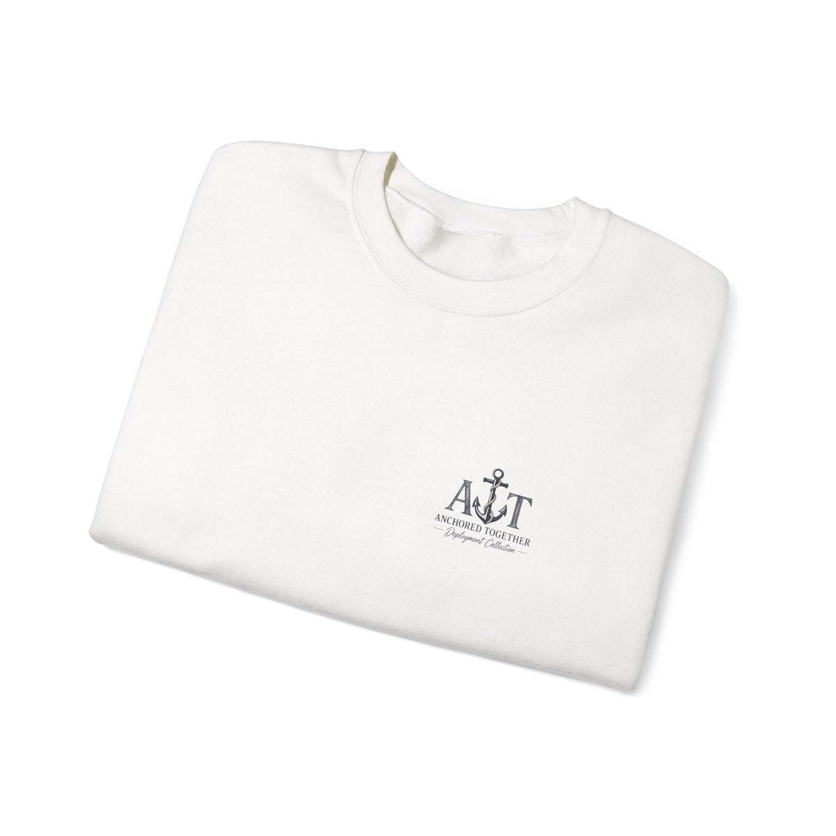 Miles Apart, Anchored Together — Military Family Crewneck Sweatshirt