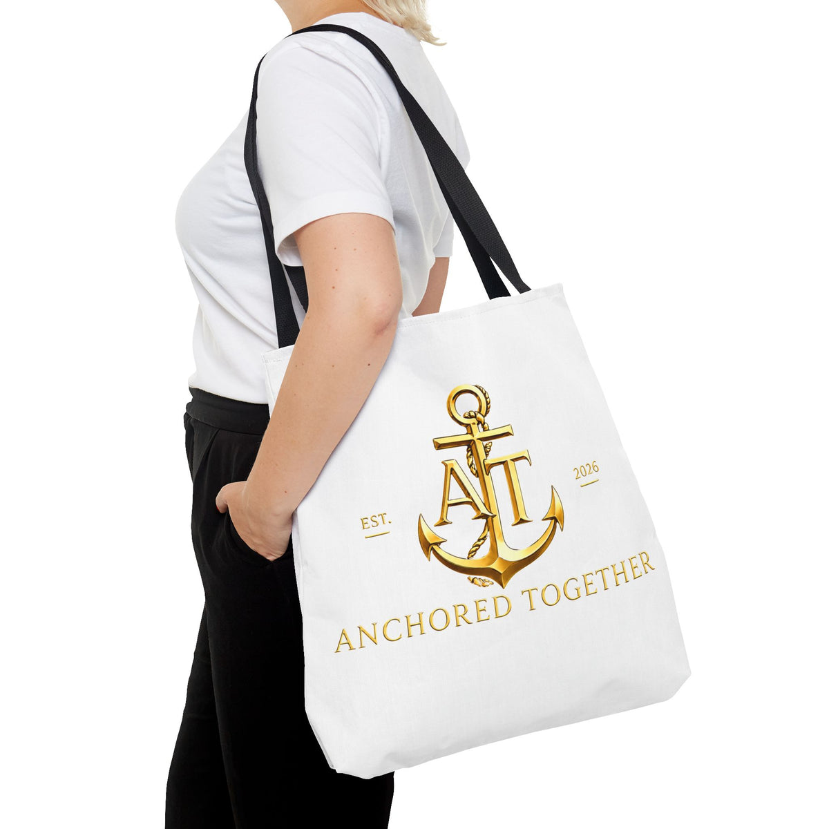 Military Wife Gift Tote Bag — Navy & Marine Corps Spouse Canvas Tote