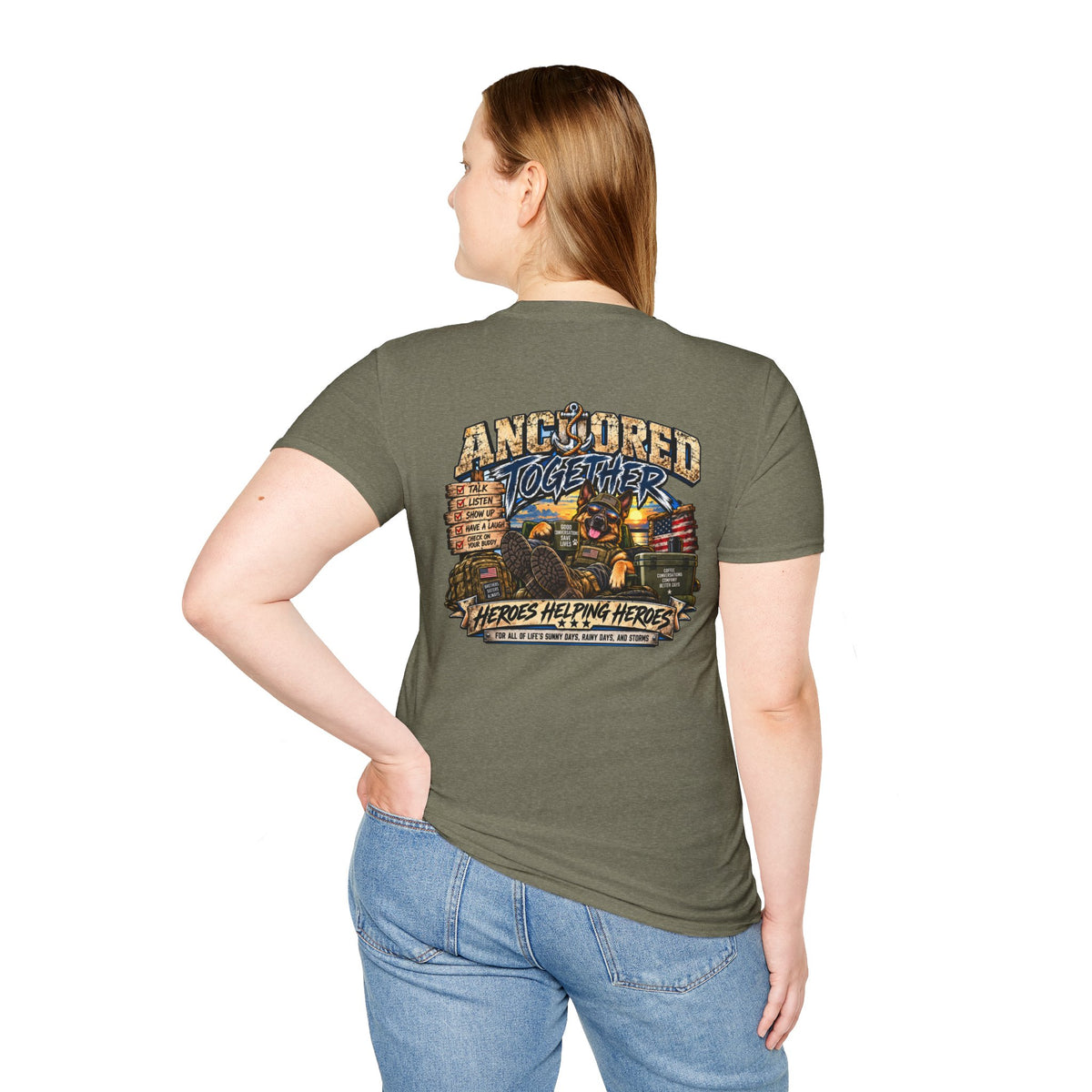 Anchored Together T-Shirt — Heroes Helping Heroes Vintage
