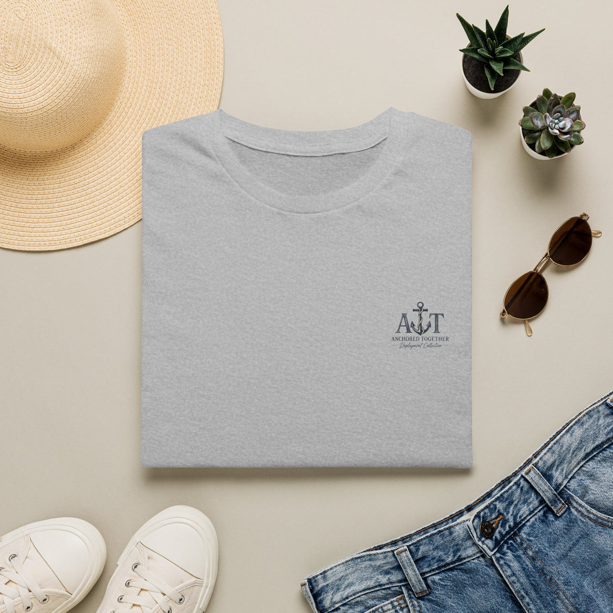 Miles Apart, Anchored Together — Military Deployment Shirt