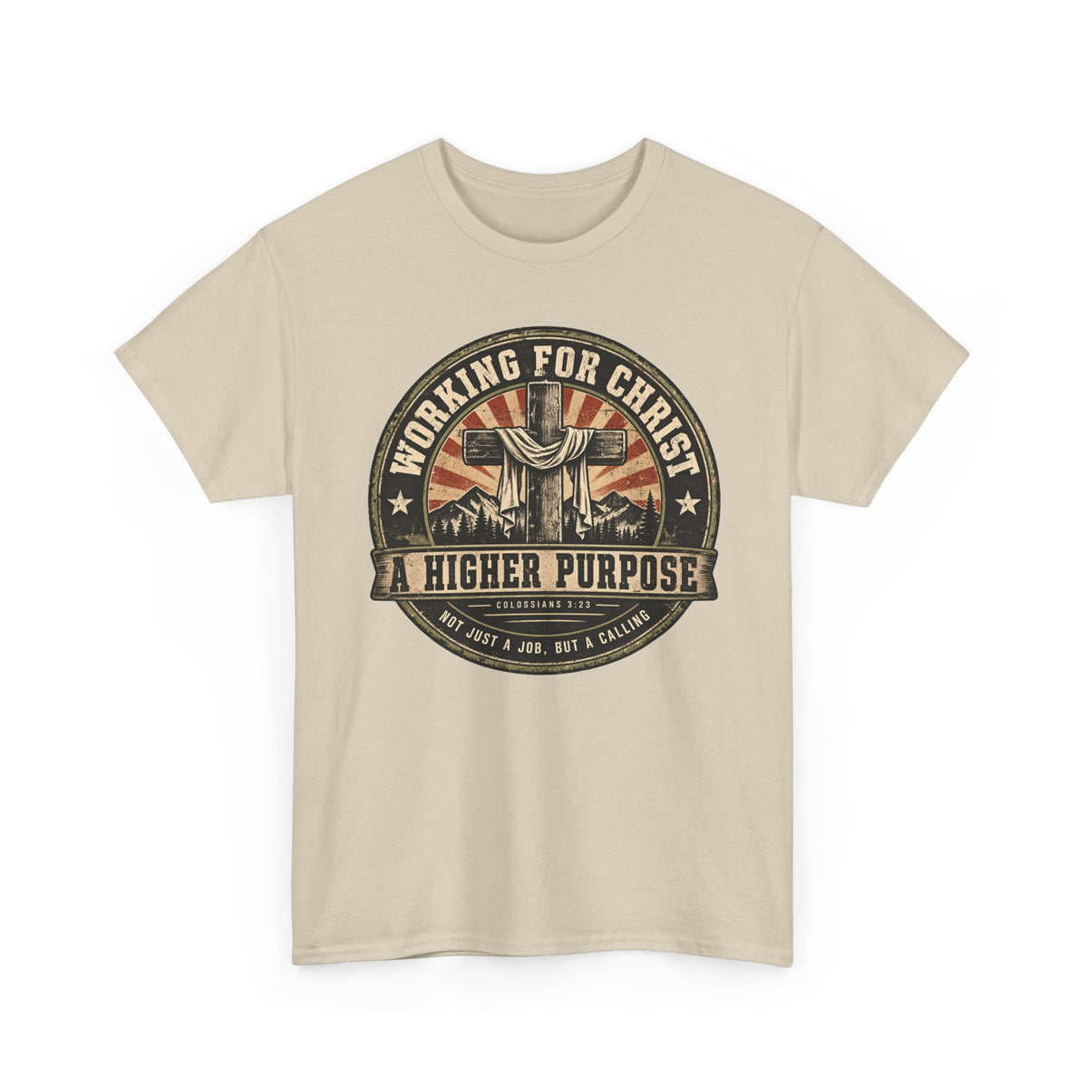 Chaplain T‑Shirt — "Working for Christ: A Higher Purpose" Christian Tee