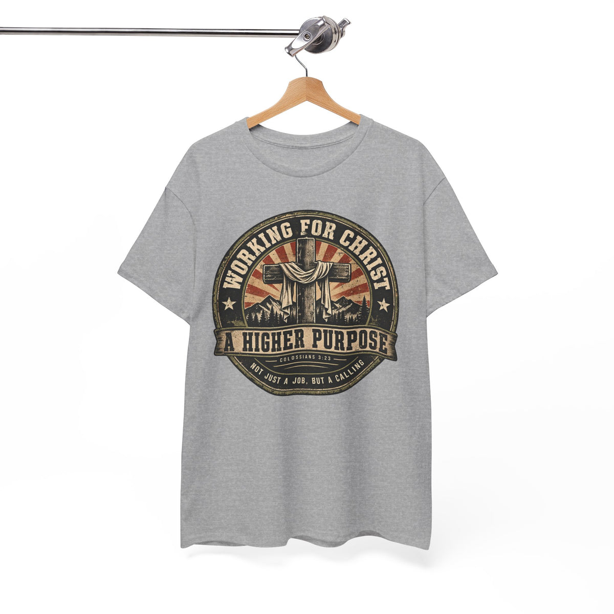 Chaplain T‑Shirt — "Working for Christ: A Higher Purpose" Christian Tee