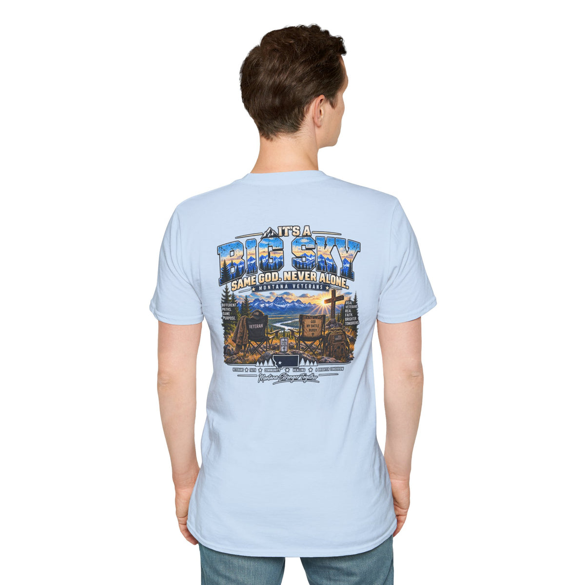 Anchored Together Faith Tee — "It's a Big Sky, Same God" T-Shirt