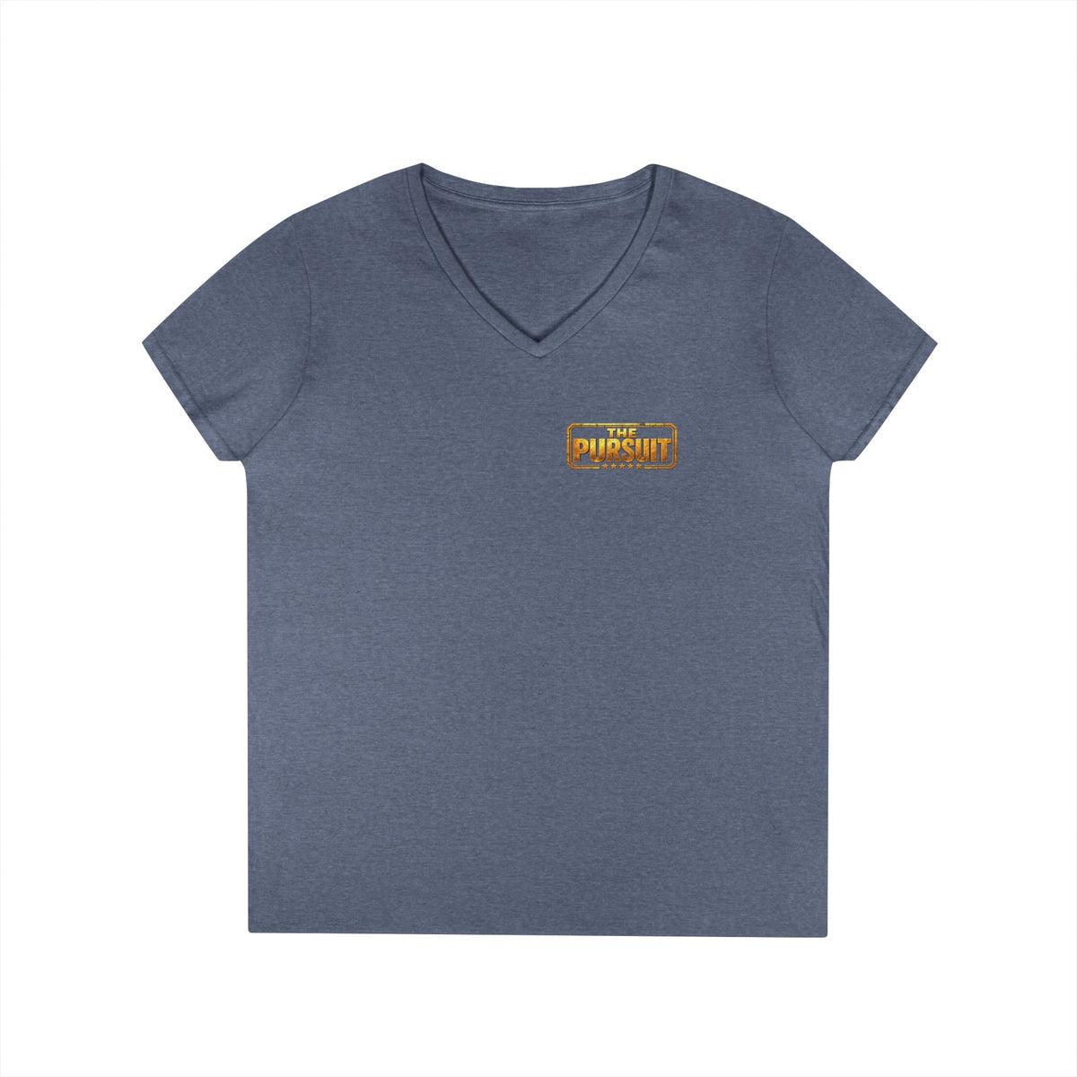 The Pursuit Mission in Progress V-Neck Tee — Travel Packing Graphic