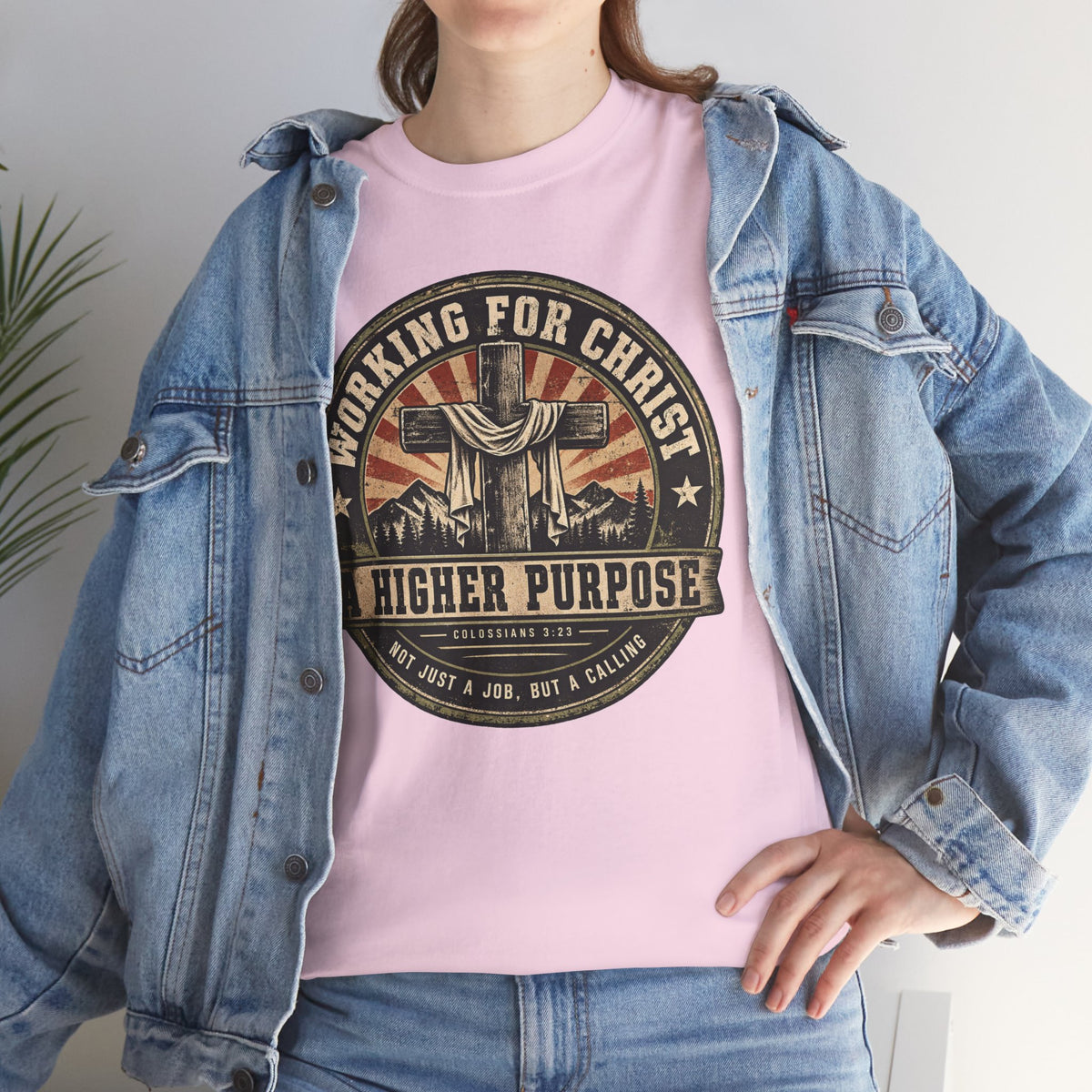 Chaplain T‑Shirt — "Working for Christ: A Higher Purpose" Christian Tee