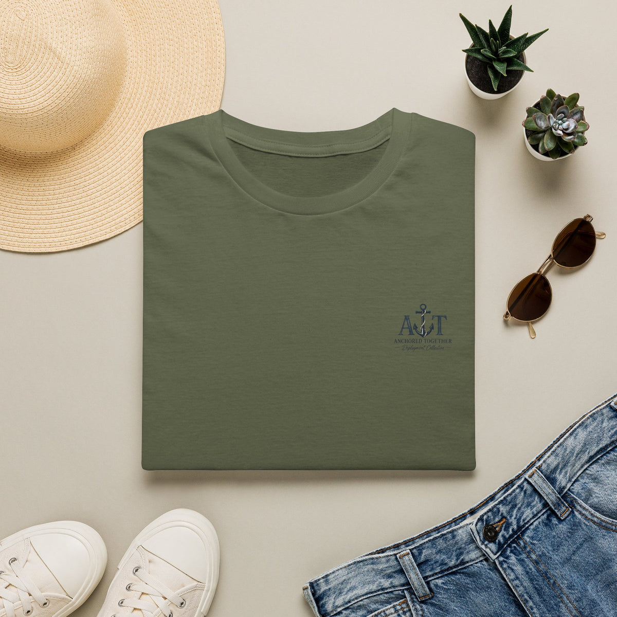 Miles Apart, Anchored Together — Military Deployment Shirt