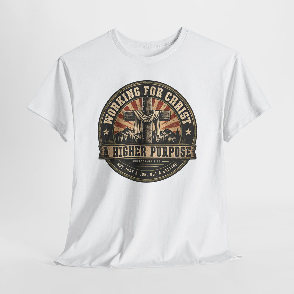 Chaplain T‑Shirt — "Working for Christ: A Higher Purpose" Christian Tee
