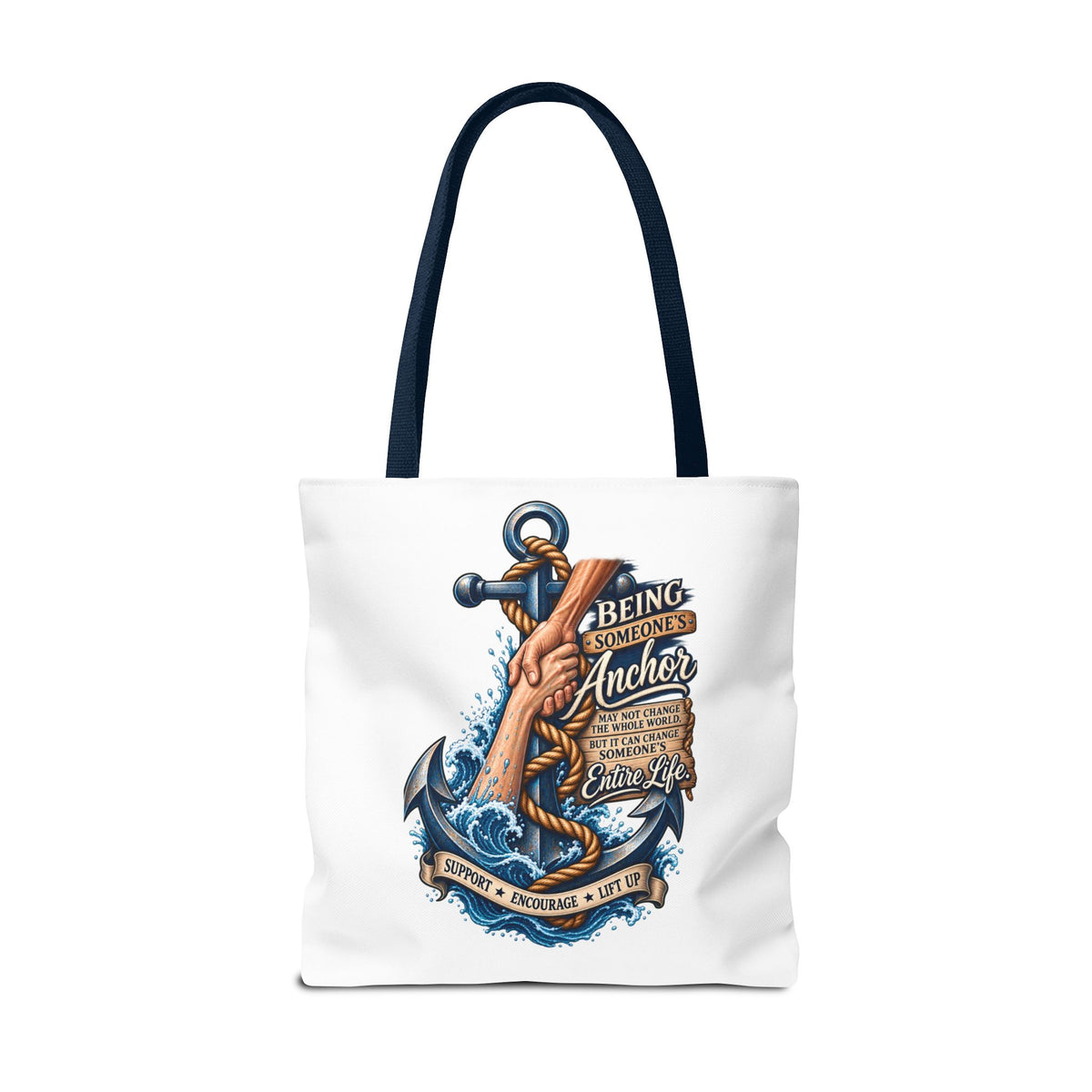 Military Wife Gift Tote Bag — Navy & Marine Corps Spouse Canvas Tote