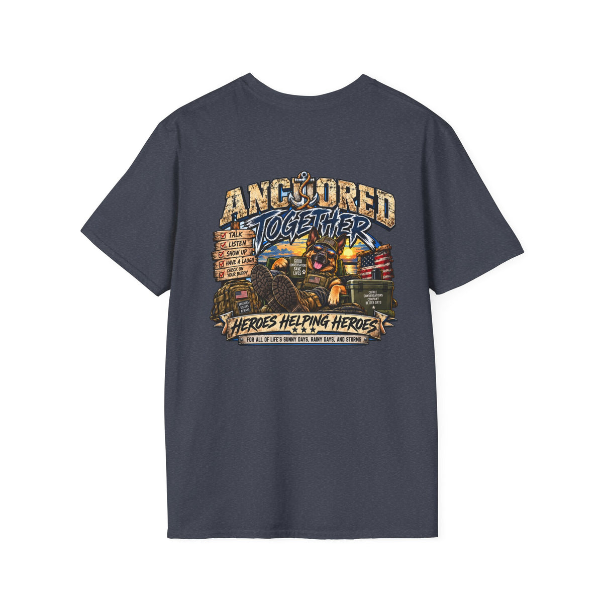 Anchored Together T-Shirt — Heroes Helping Heroes Vintage