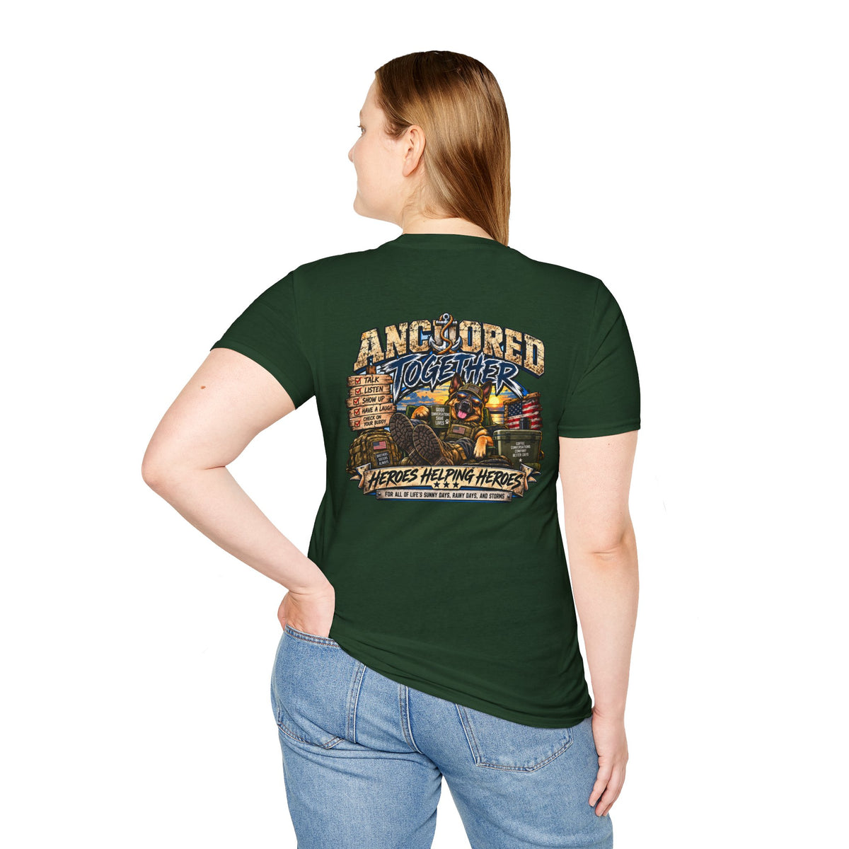 Anchored Together T-Shirt — Heroes Helping Heroes Vintage