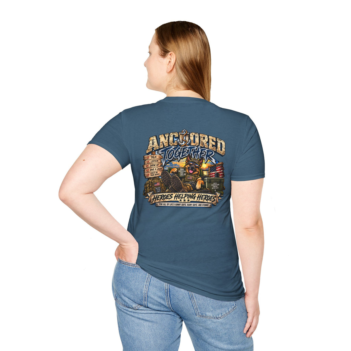 Anchored Together T-Shirt — Heroes Helping Heroes Vintage