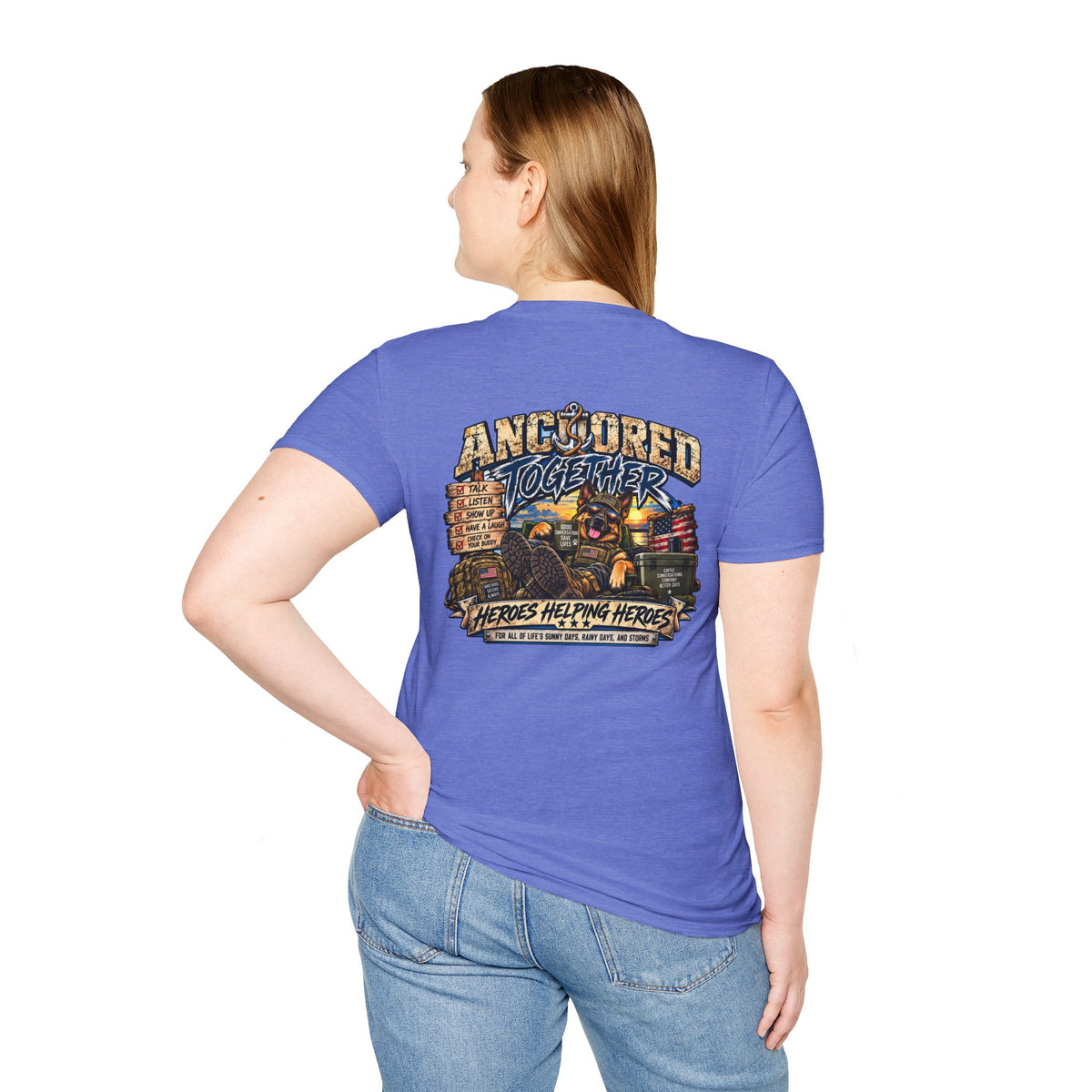 Anchored Together T-Shirt — Heroes Helping Heroes Vintage