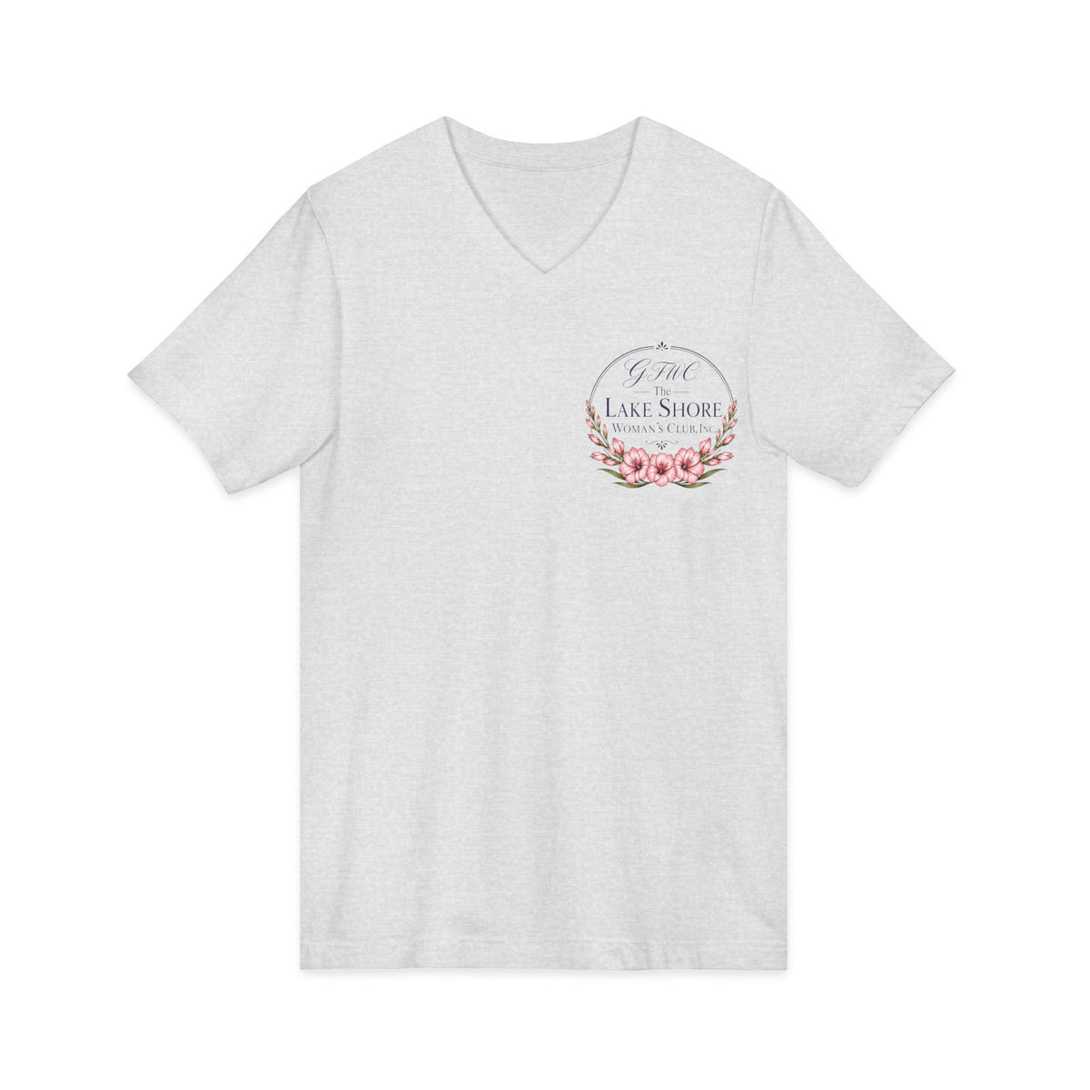GFWC Unisex Jersey Short Sleeve V-Neck Tee