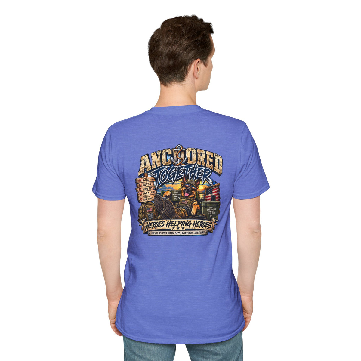 Anchored Together T-Shirt — Heroes Helping Heroes Vintage