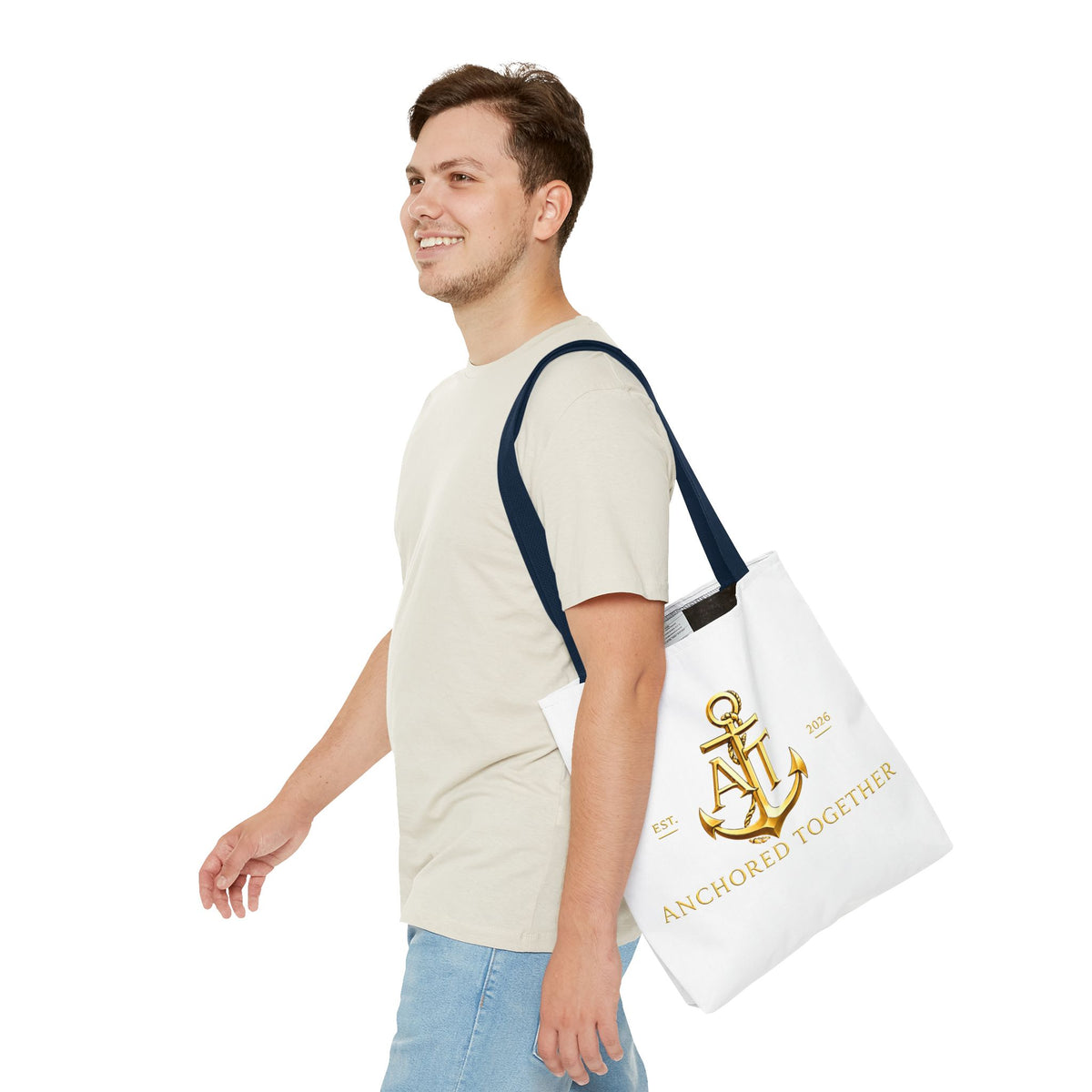 Military Wife Gift Tote Bag — Navy & Marine Corps Spouse Canvas Tote