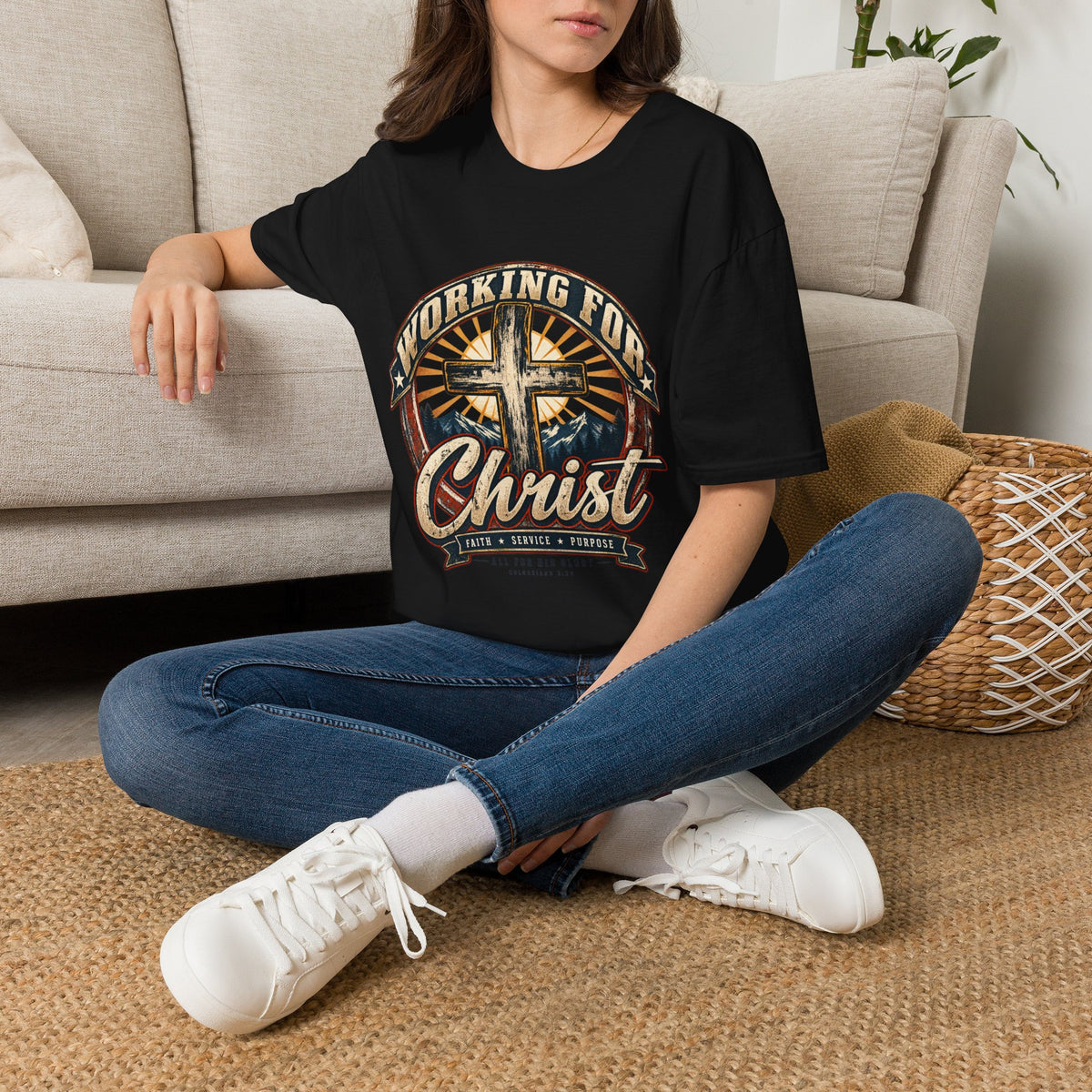 Working for Christ – Faith, Service & Purpose T-Shirt