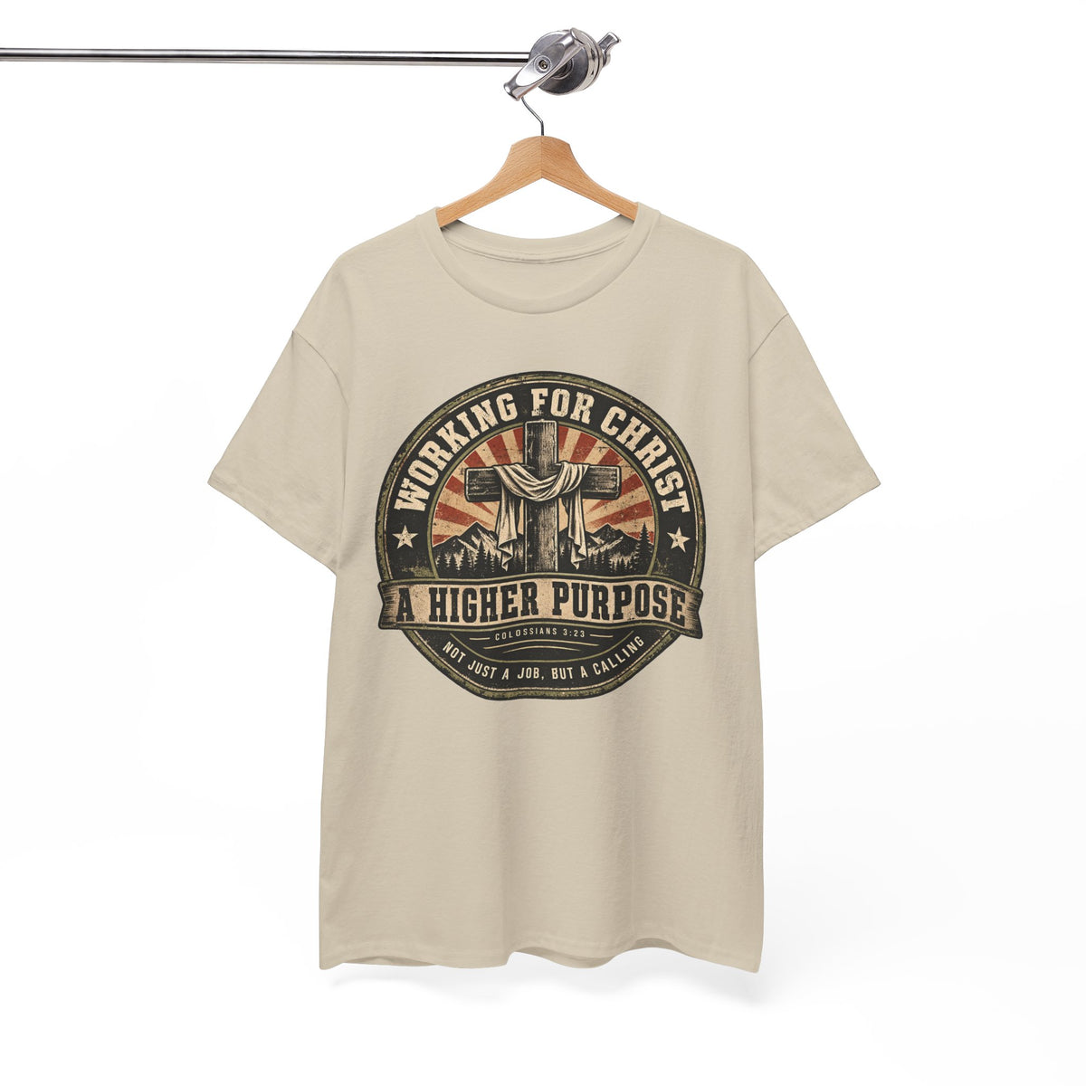 Chaplain T‑Shirt — "Working for Christ: A Higher Purpose" Christian Tee