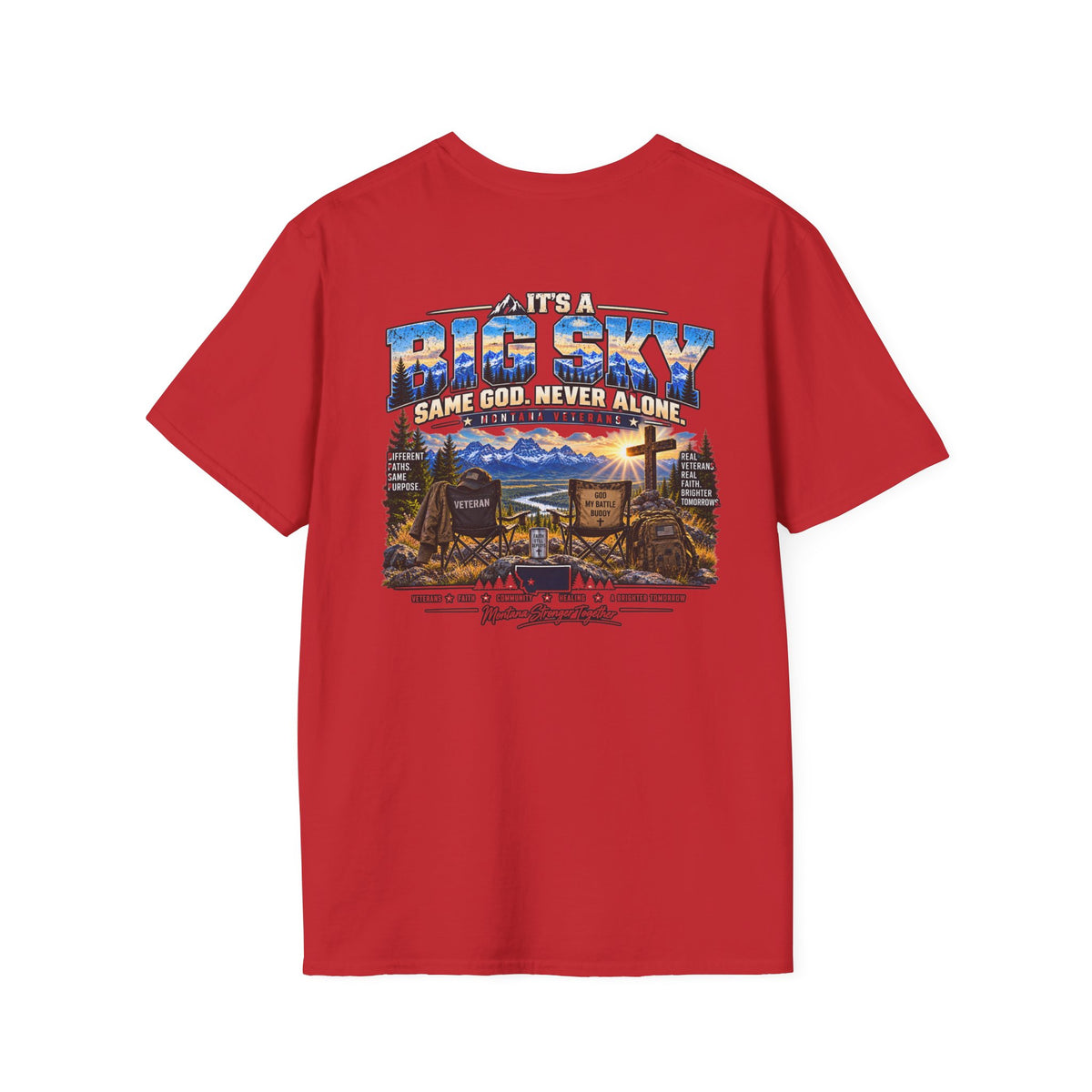 Anchored Together Faith Tee — "It's a Big Sky, Same God" T-Shirt