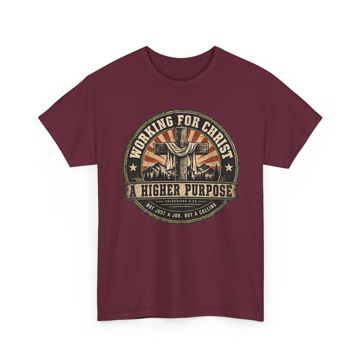 Chaplain T‑Shirt — "Working for Christ: A Higher Purpose" Christian Tee