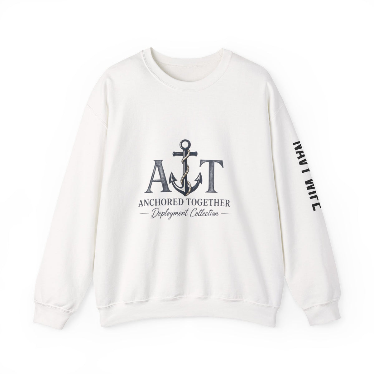 Miles Apart, Anchored Together — Military Deployment Sweatshirt | Navy Wife