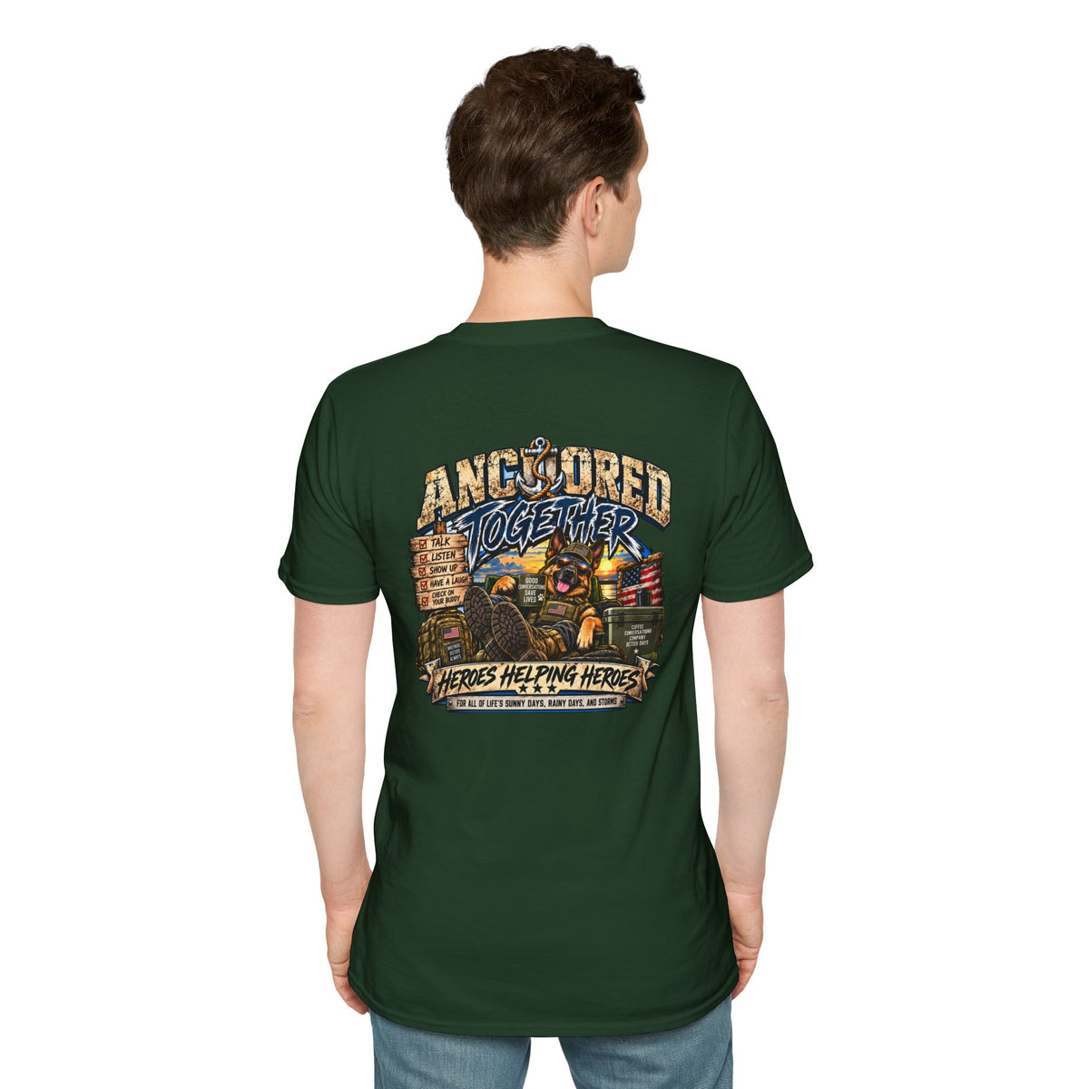 Anchored Together T-Shirt — Heroes Helping Heroes Vintage