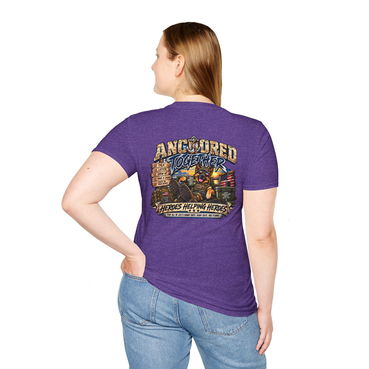 Anchored Together T-Shirt — Heroes Helping Heroes Vintage