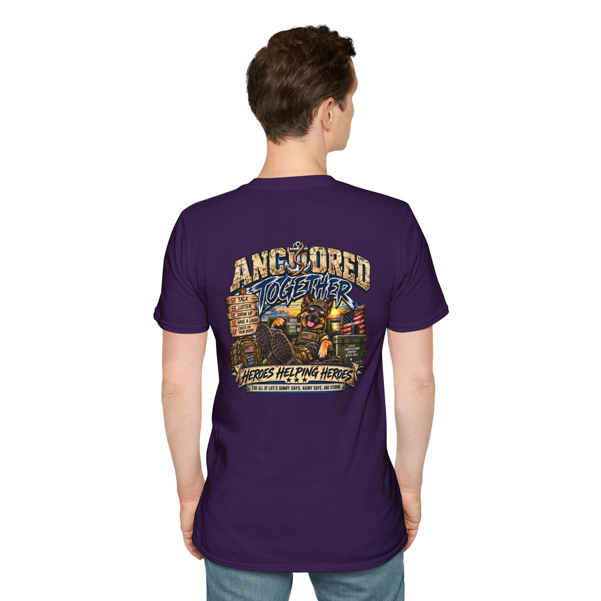 Anchored Together T-Shirt — Heroes Helping Heroes Vintage