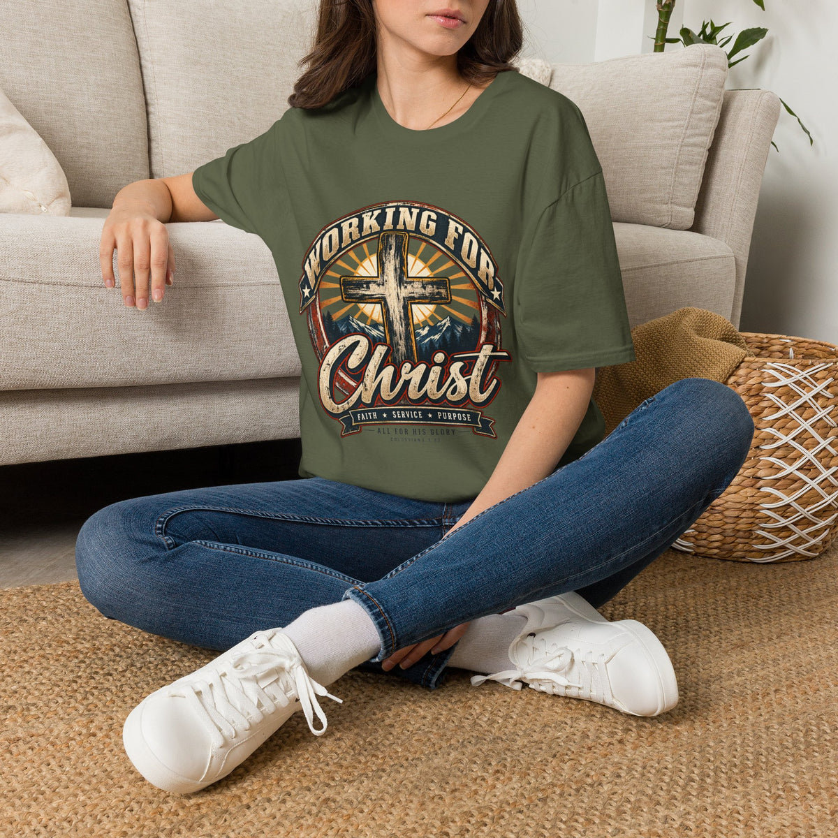 Working for Christ – Faith, Service & Purpose T-Shirt