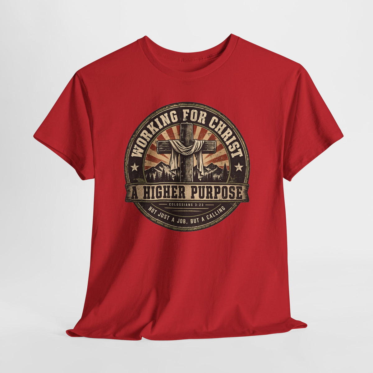 Chaplain T‑Shirt — "Working for Christ: A Higher Purpose" Christian Tee