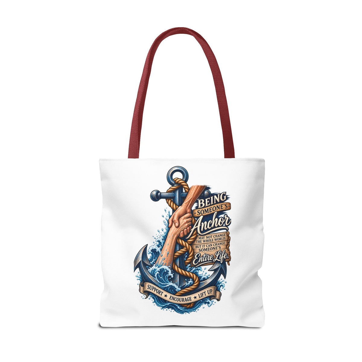 Military Wife Gift Tote Bag — Navy & Marine Corps Spouse Canvas Tote