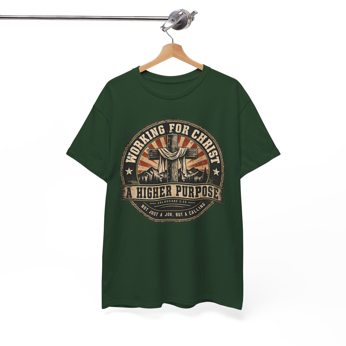 Chaplain T‑Shirt — "Working for Christ: A Higher Purpose" Christian Tee