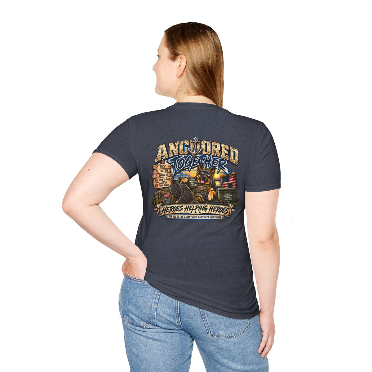 Anchored Together T-Shirt — Heroes Helping Heroes Vintage