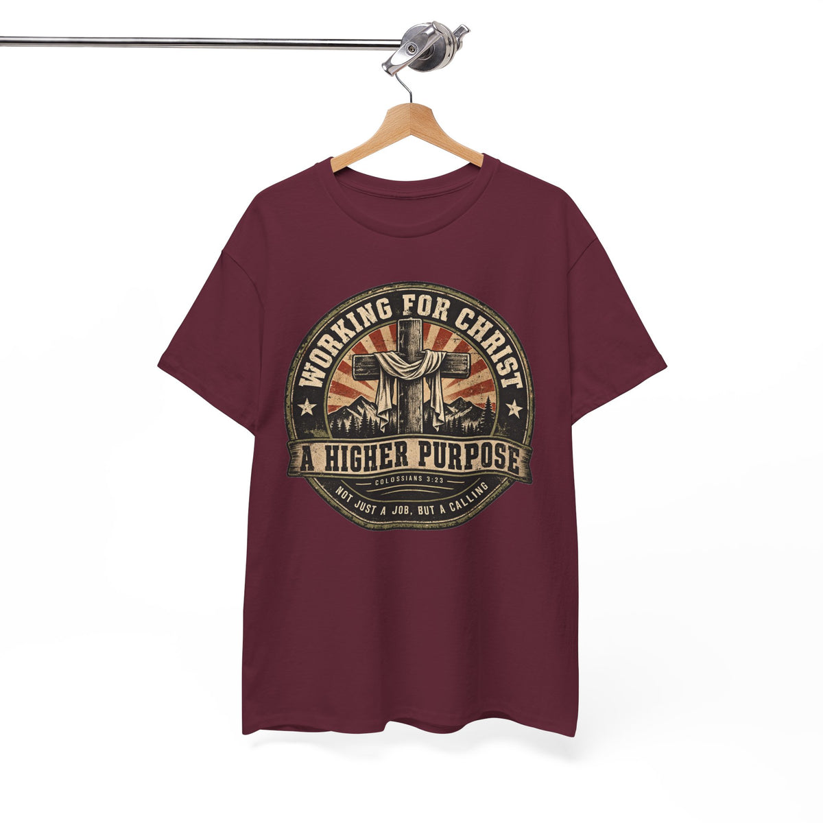 Chaplain T‑Shirt — "Working for Christ: A Higher Purpose" Christian Tee