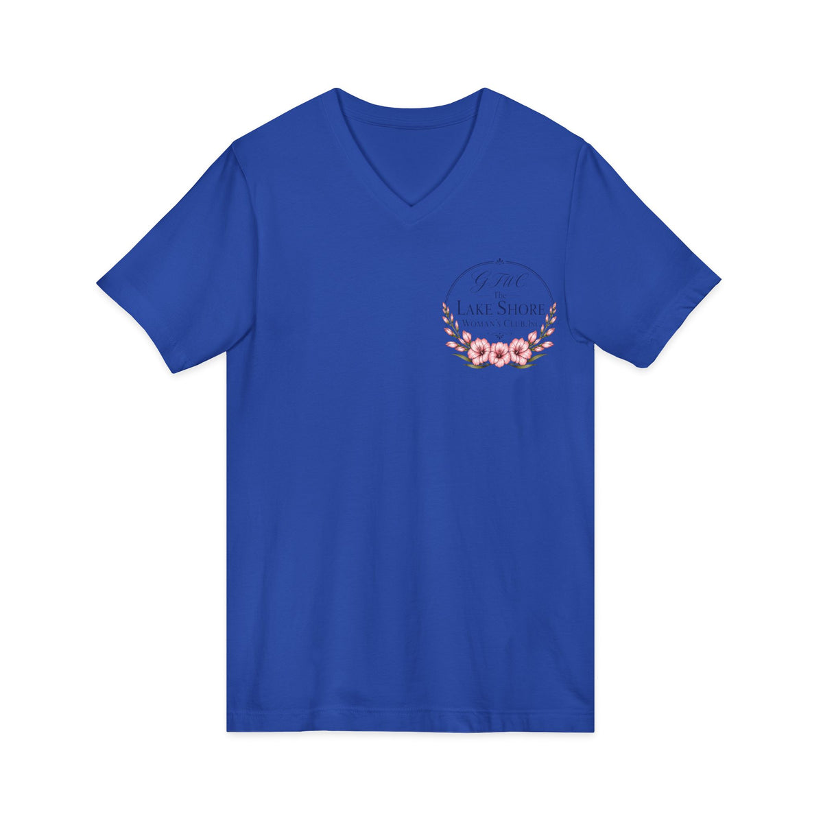 GFWC Unisex Jersey Short Sleeve V-Neck Tee