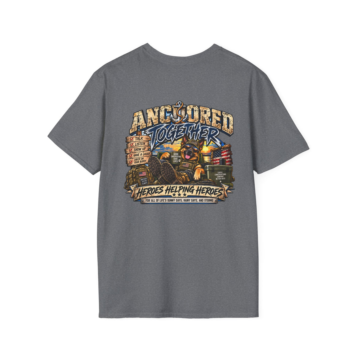Anchored Together T-Shirt — Heroes Helping Heroes Vintage