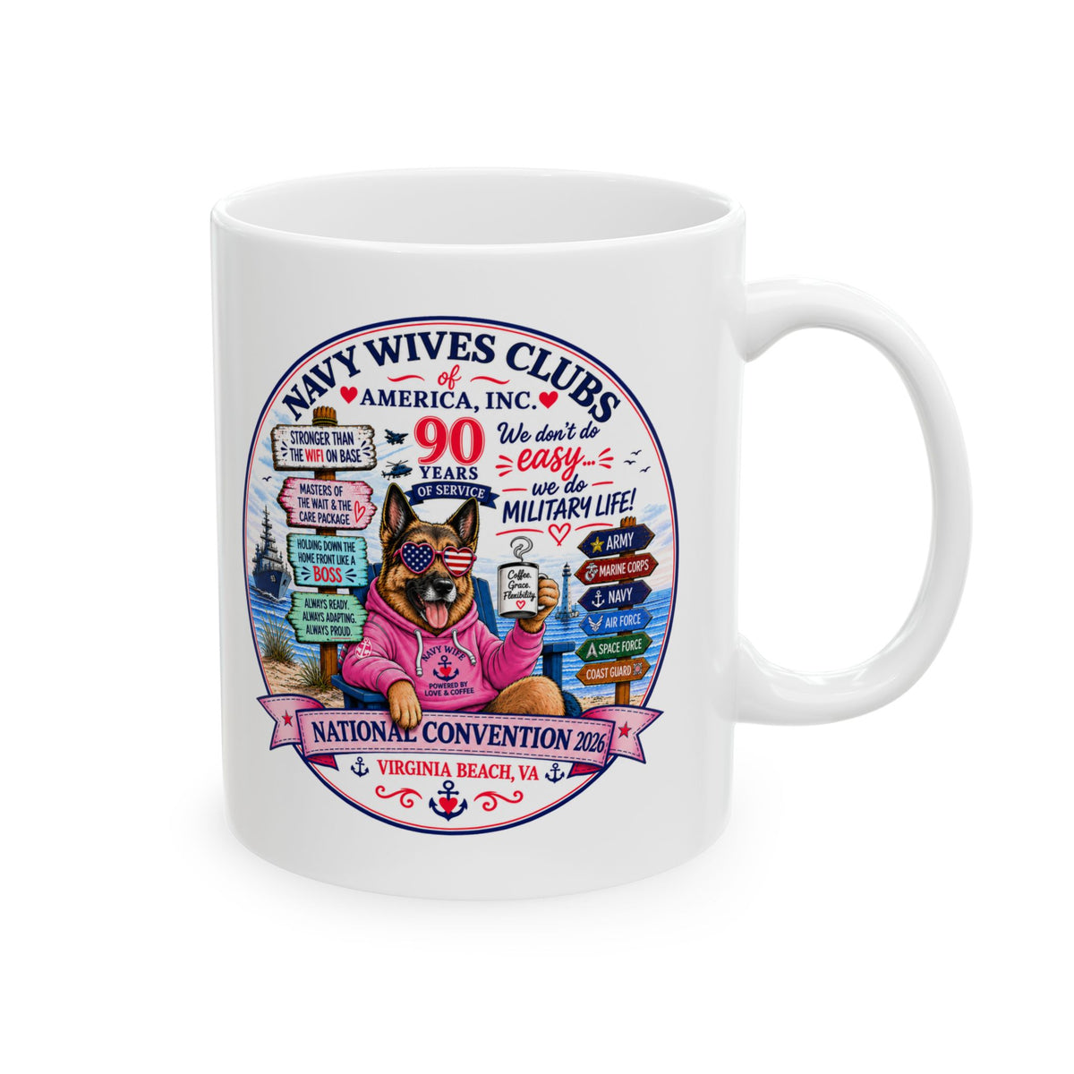 NWCA 2026 Convention - Anchored Together Coffee Mug (11oz, 15oz)