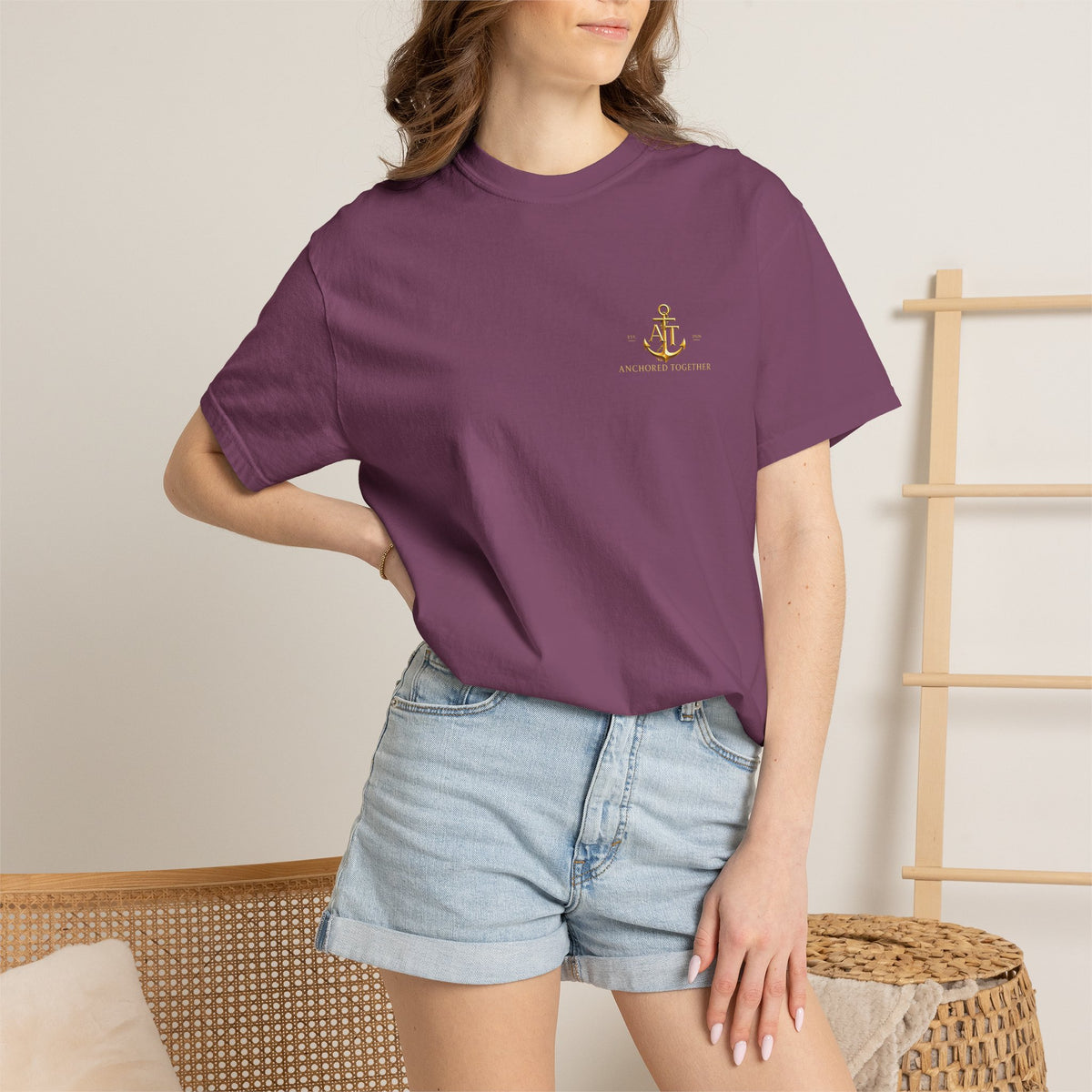 Anchored Together Military DD-214 Tribute T-Shirt — "Anchored Together" Graphic Tee