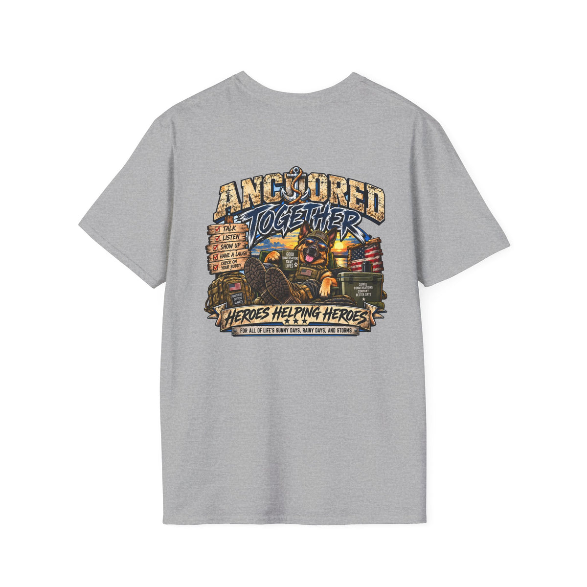 Anchored Together T-Shirt — Heroes Helping Heroes Vintage