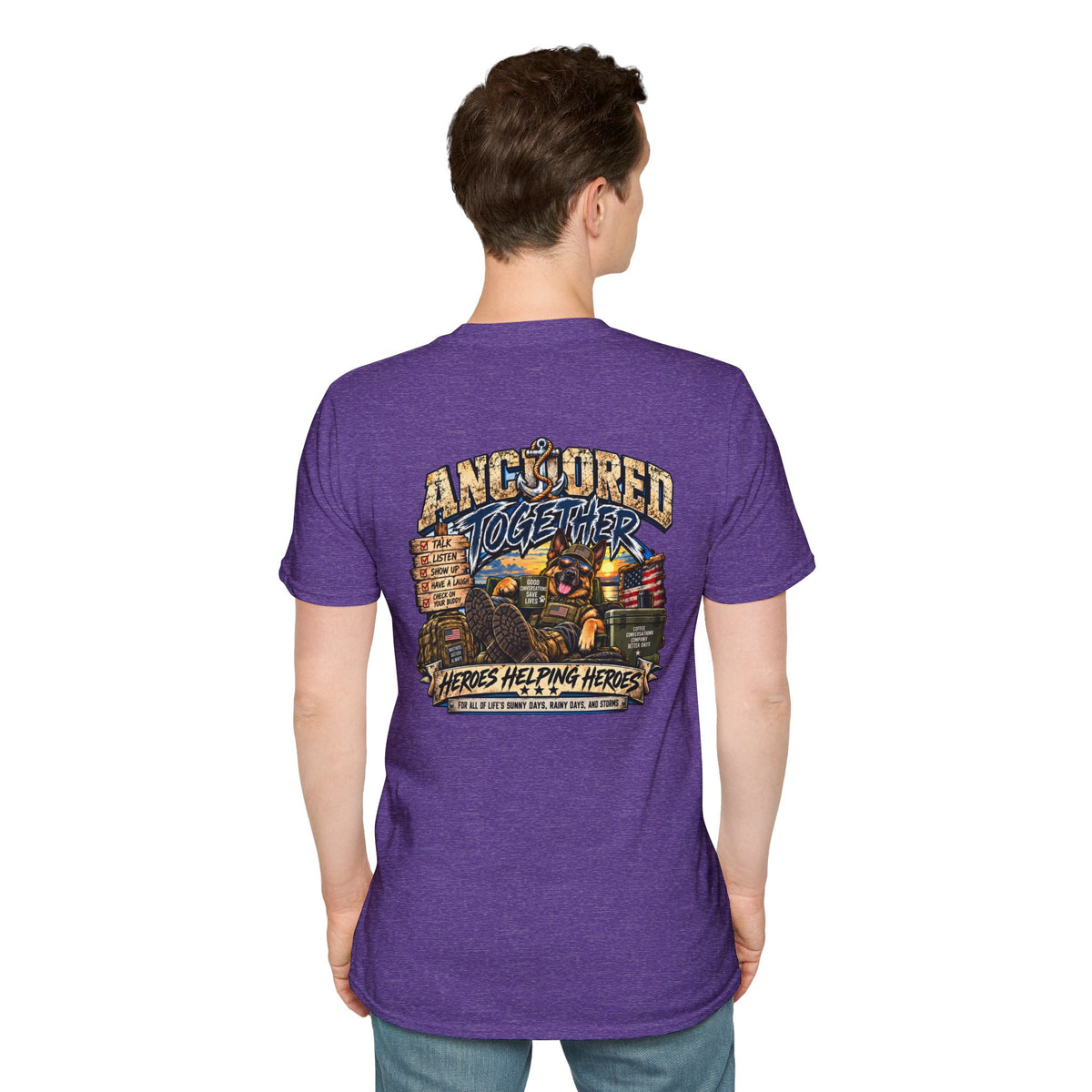 Anchored Together T-Shirt — Heroes Helping Heroes Vintage