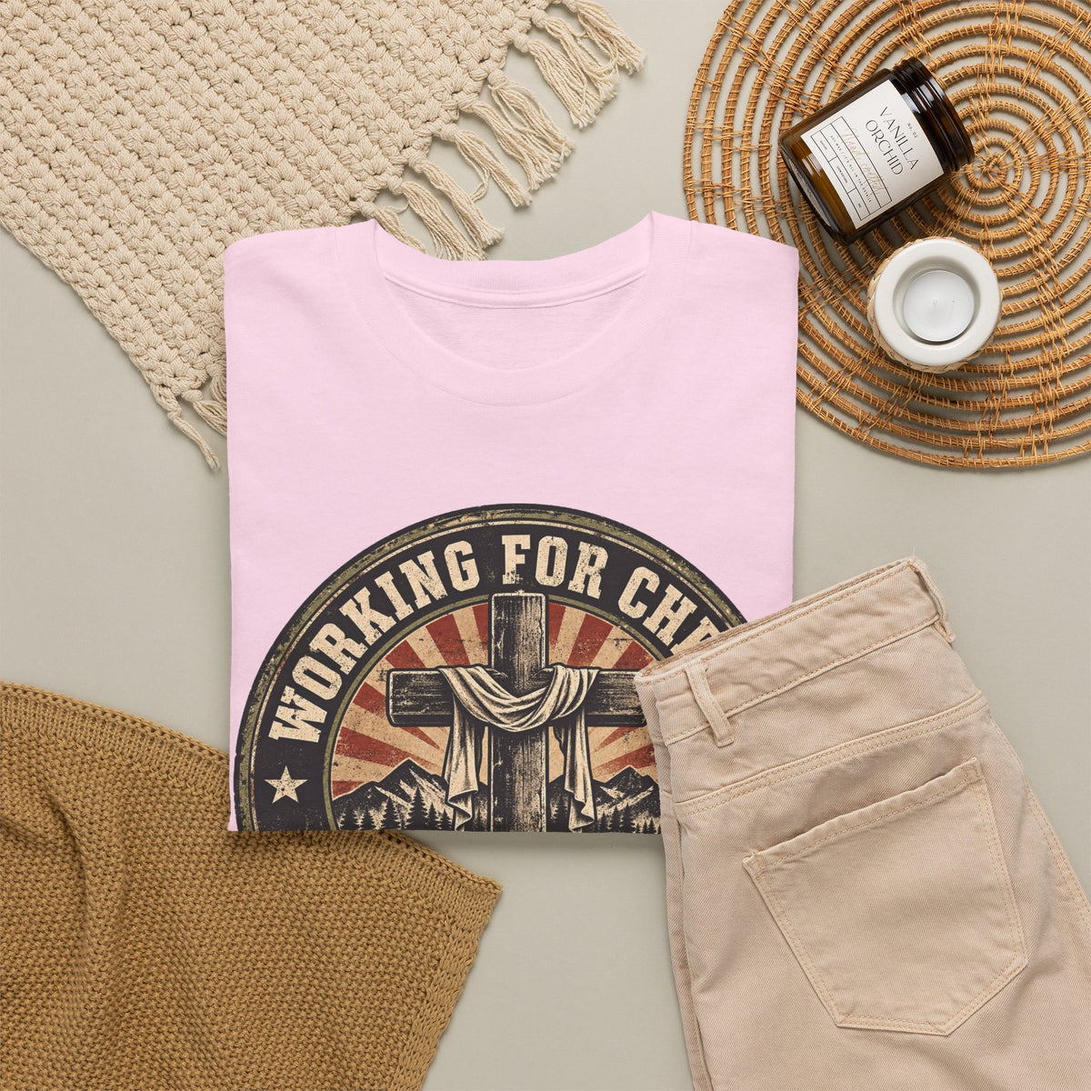 Chaplain T‑Shirt — "Working for Christ: A Higher Purpose" Christian Tee