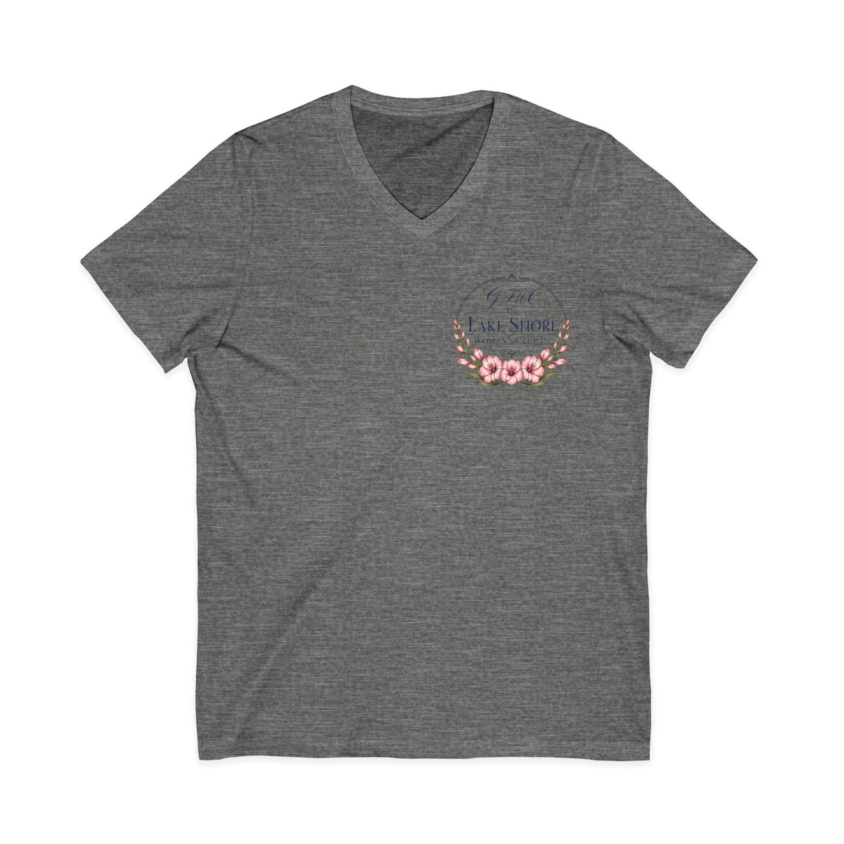 GFWC Unisex Jersey Short Sleeve V-Neck Tee