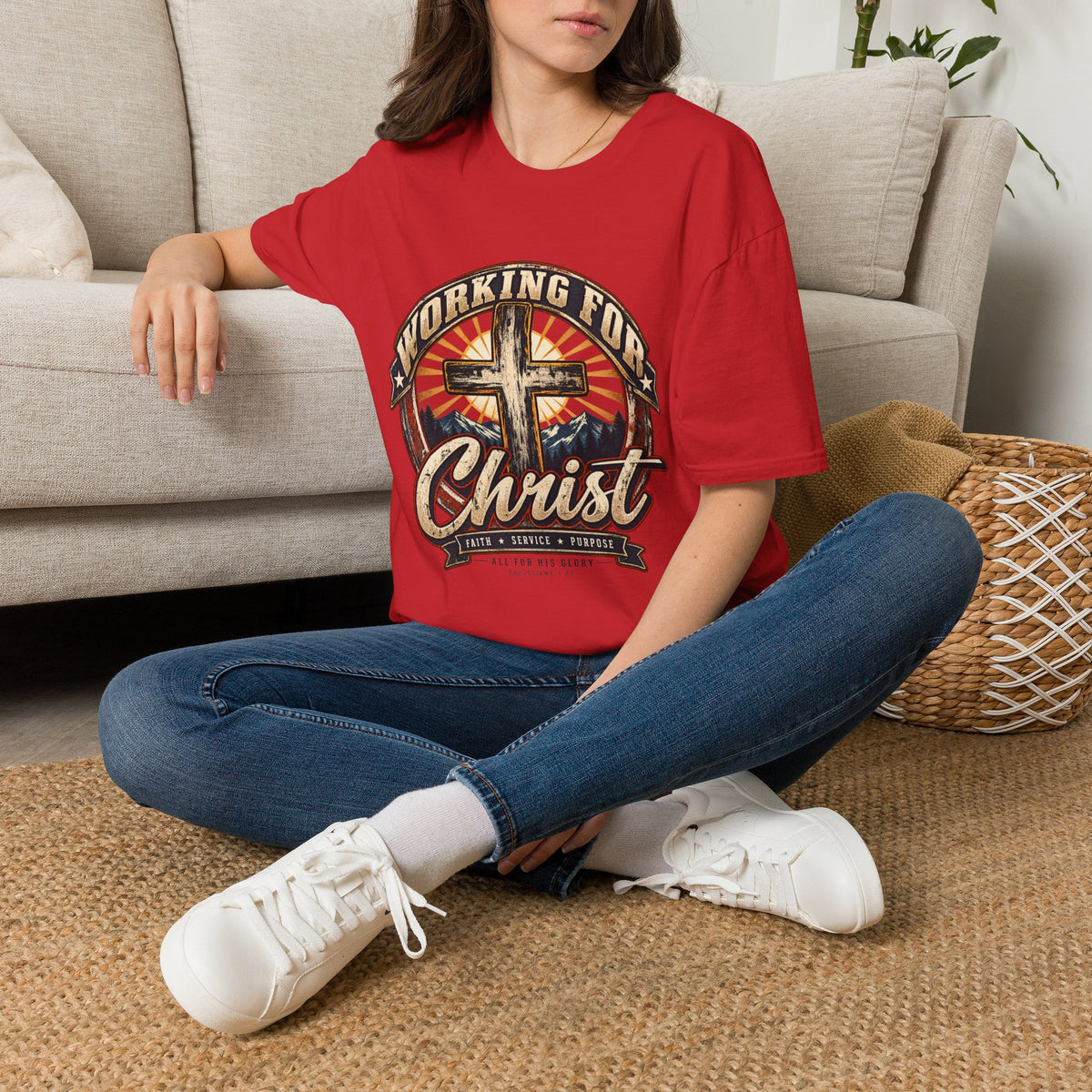 Working for Christ – Faith, Service & Purpose T-Shirt